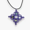 Pendentif fleur de vie angelite Pendentif fleur de vie angelite