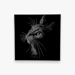 Tableau texturé Velours – Chat
