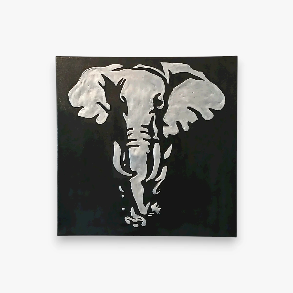 Tableau texture sagesse éléphant